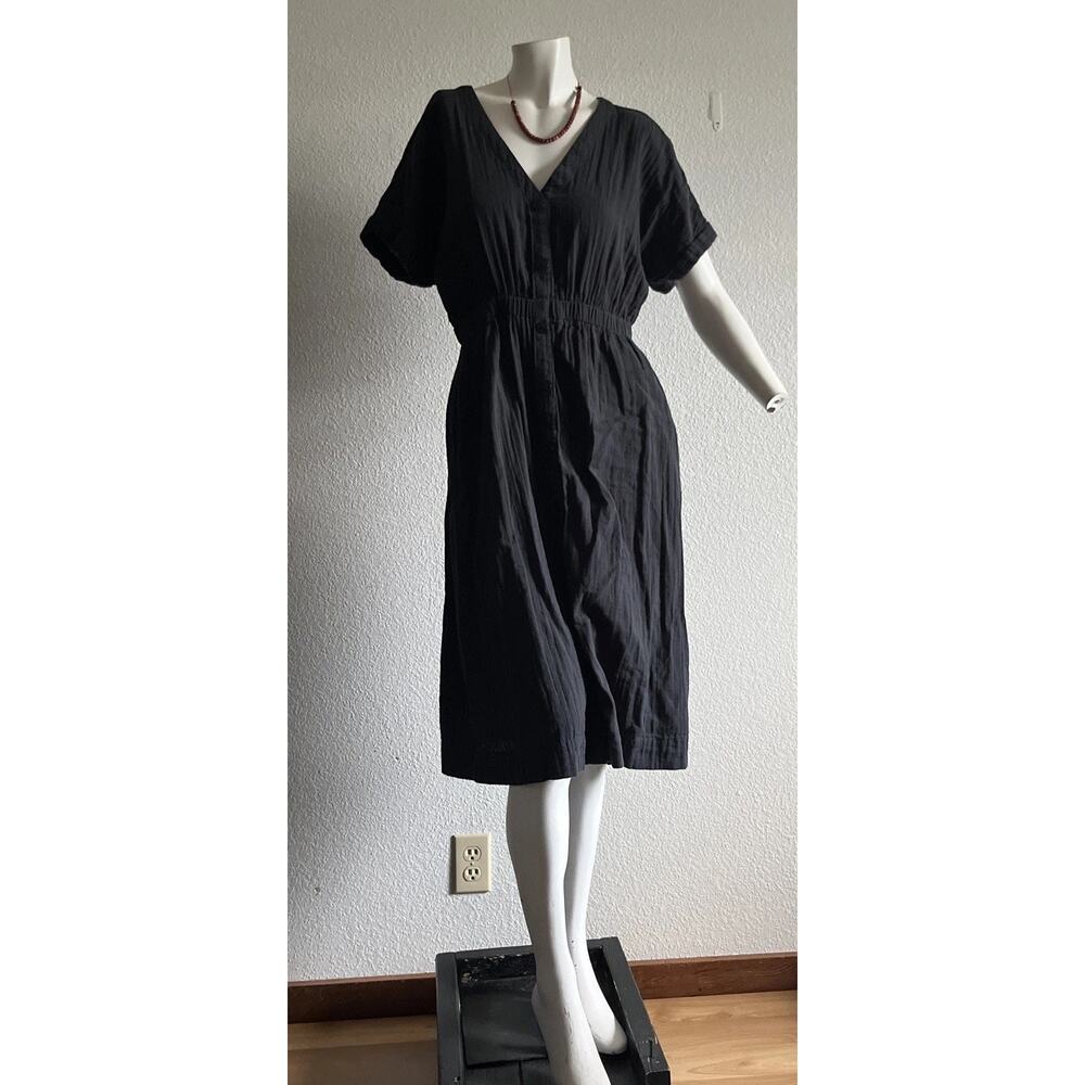 Pact Organic Cotton Double Gauze Midi Dress size medium